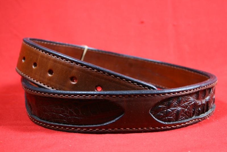 Caiman Leather Belt – 40 in. (BLT19) – Wenig Custom Gunstocks