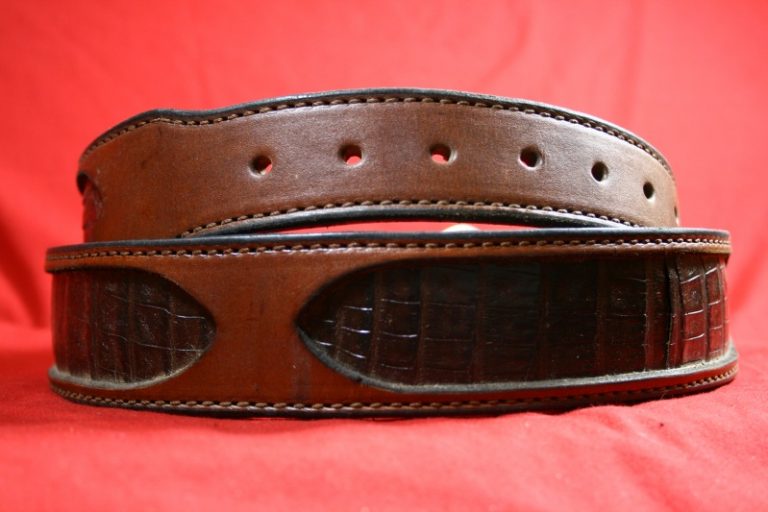 Caiman Leather Range Belt – 58 in. (RB54) – Wenig Custom Gunstocks